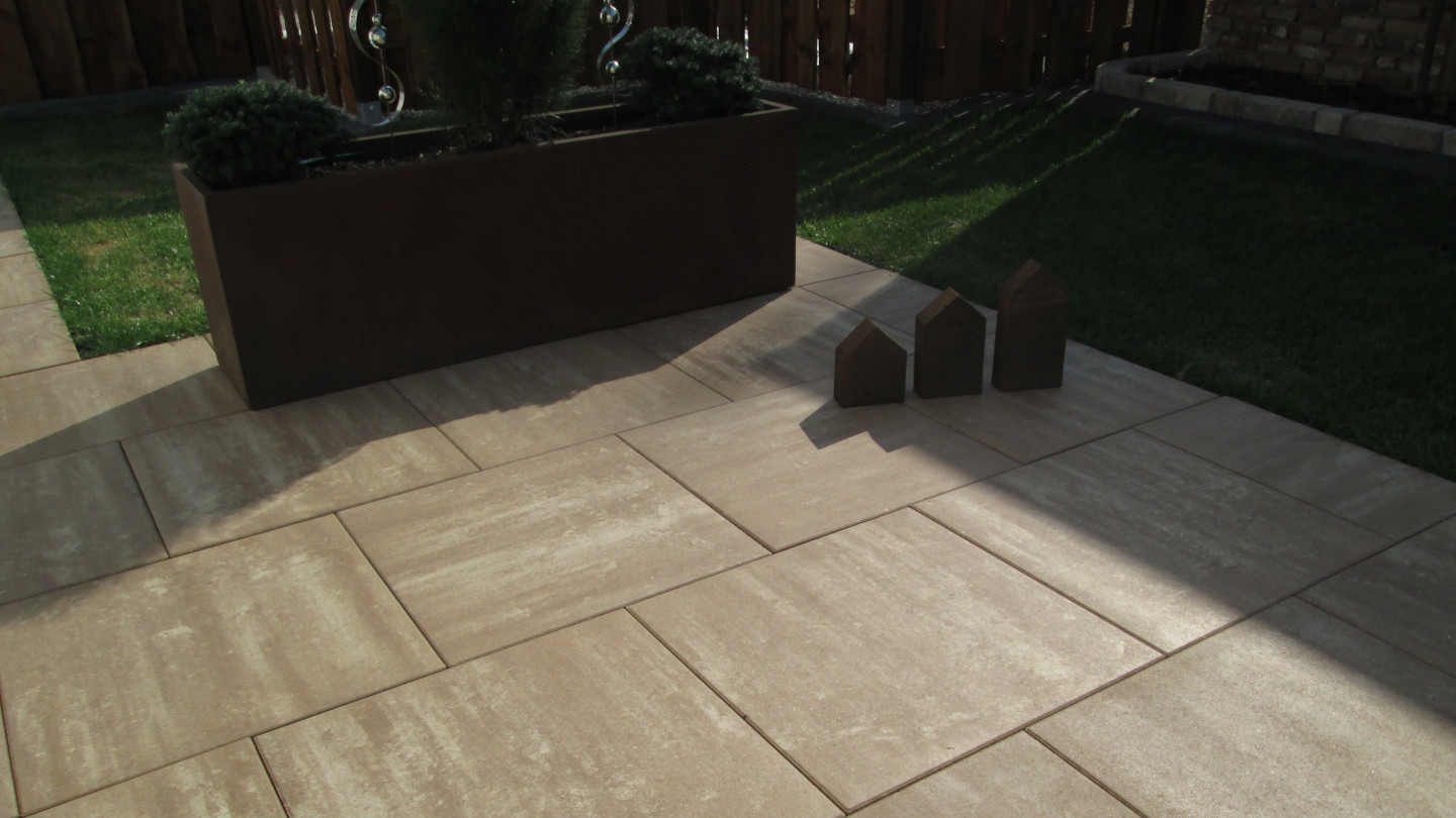 Terrassenplatte Palais cappuccino