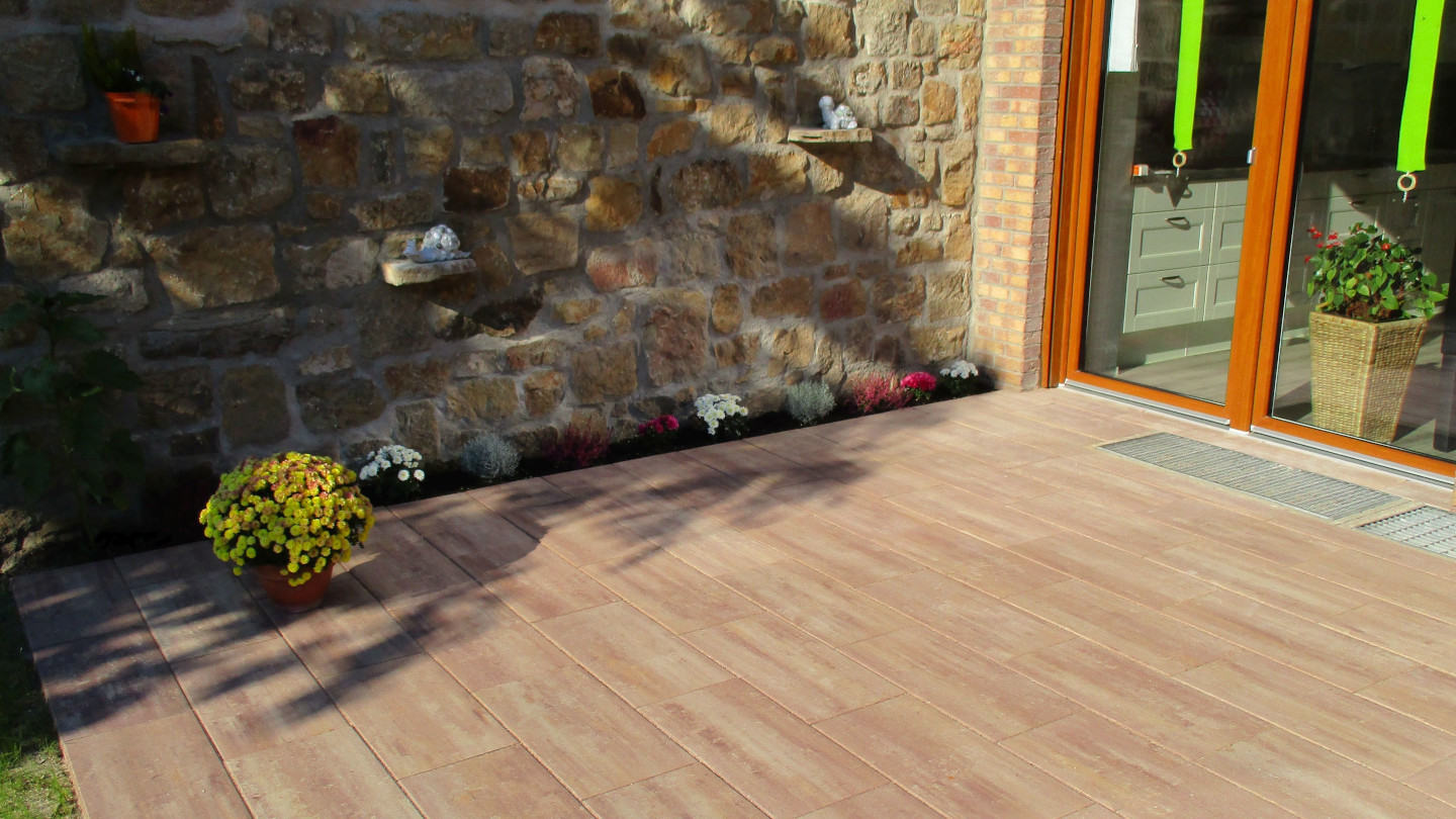 Terrassenplatte Palais porphyrmix