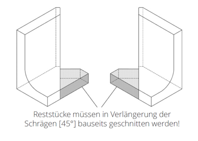 L-Stein-Ecken Gestaltungselement