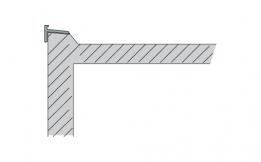 Grafik eines Dachrandprofils der REKERS Betonfertiggaragen